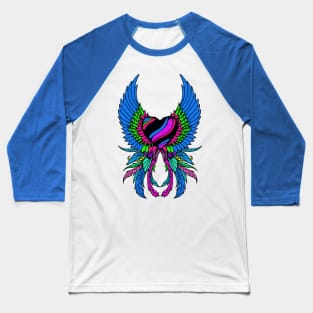 Heart with Wings Baseball T-Shirt